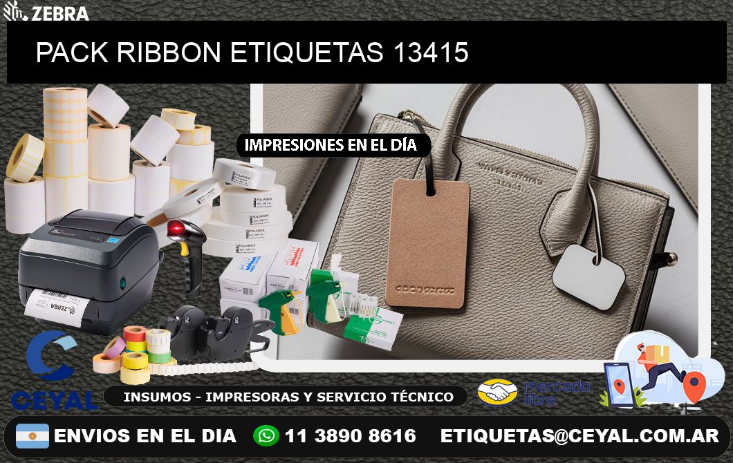 PACK RIBBON ETIQUETAS 13415