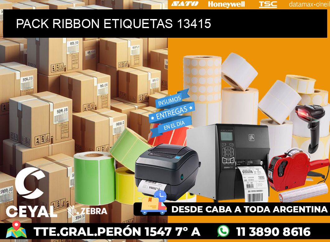 PACK RIBBON ETIQUETAS 13415
