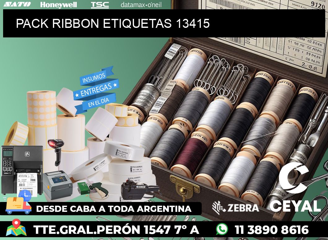 PACK RIBBON ETIQUETAS 13415