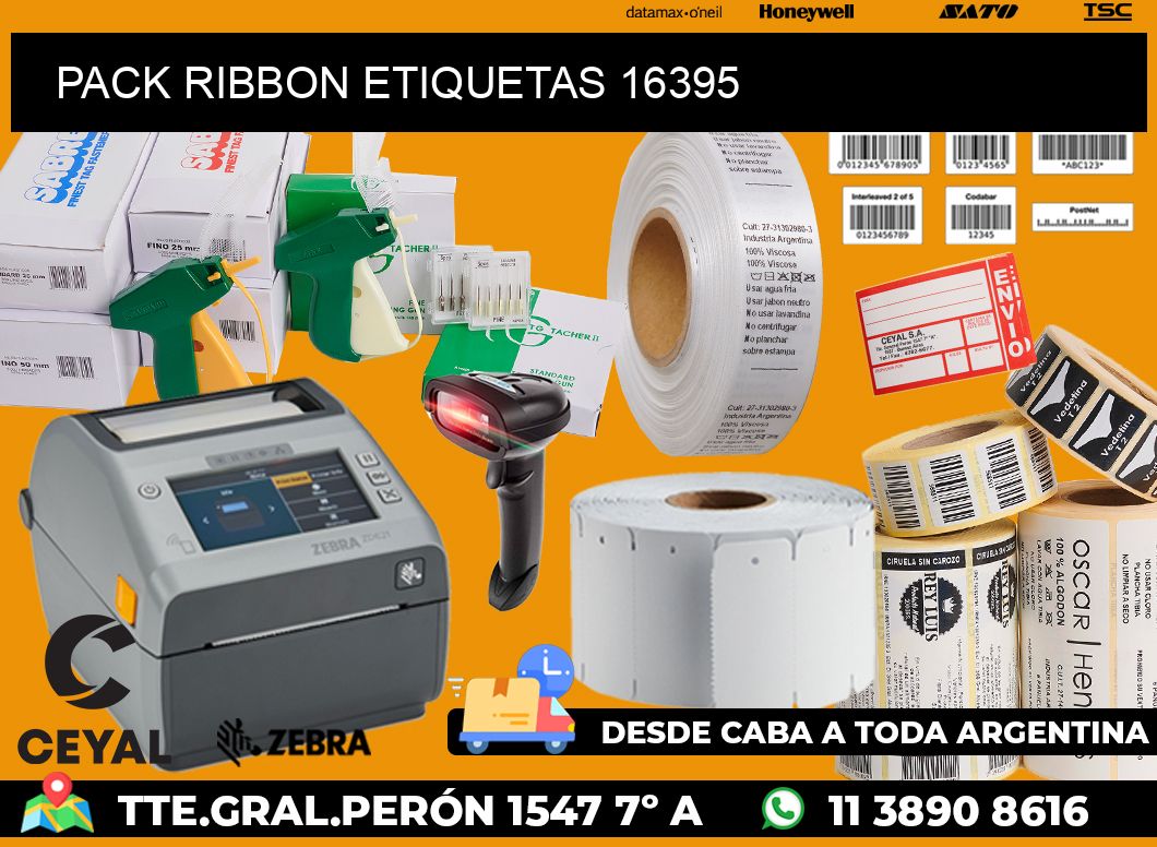 PACK RIBBON ETIQUETAS 16395