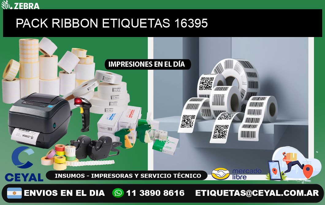 PACK RIBBON ETIQUETAS 16395