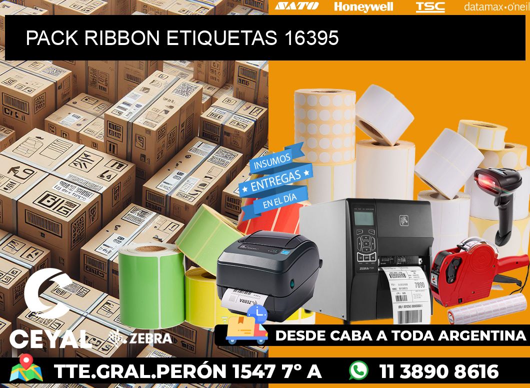 PACK RIBBON ETIQUETAS 16395