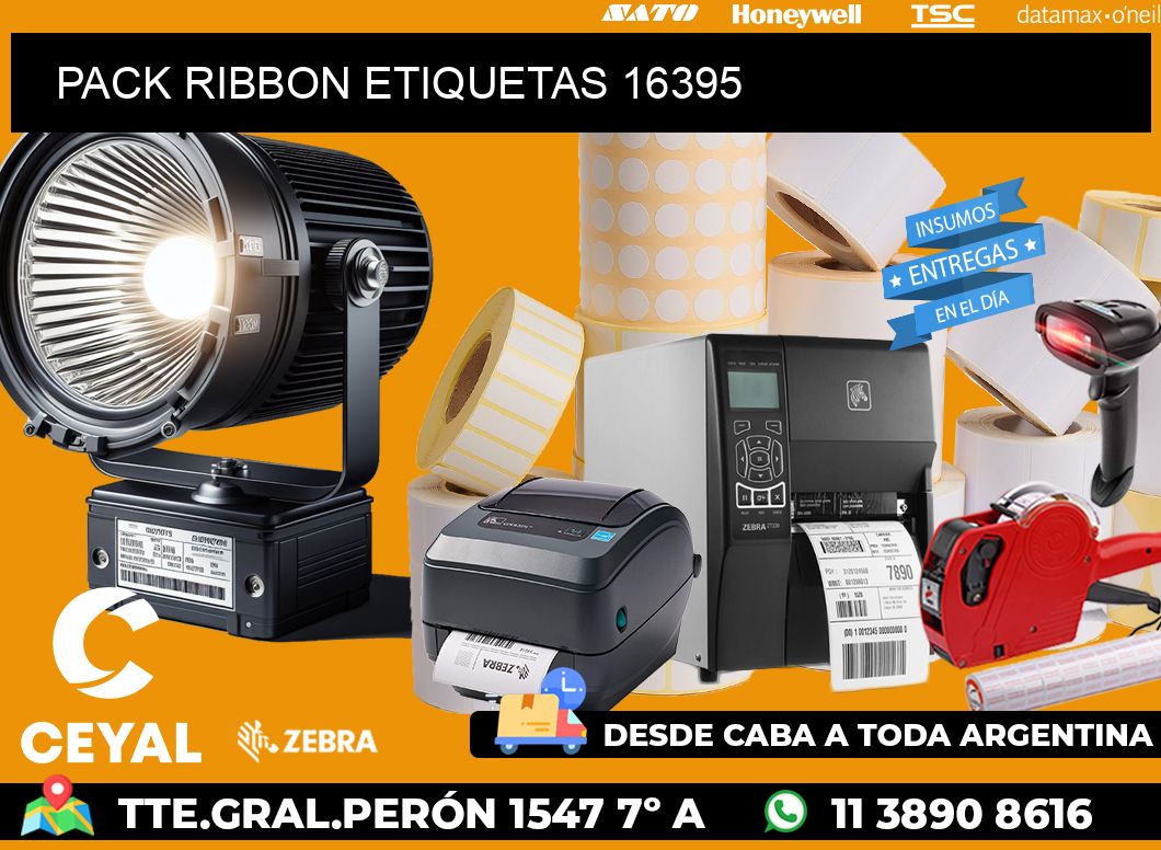 PACK RIBBON ETIQUETAS 16395