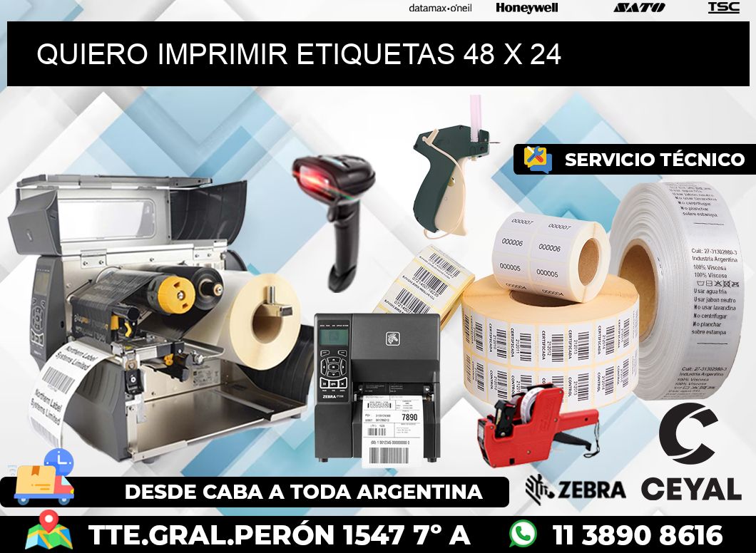 QUIERO IMPRIMIR ETIQUETAS 48 x 24