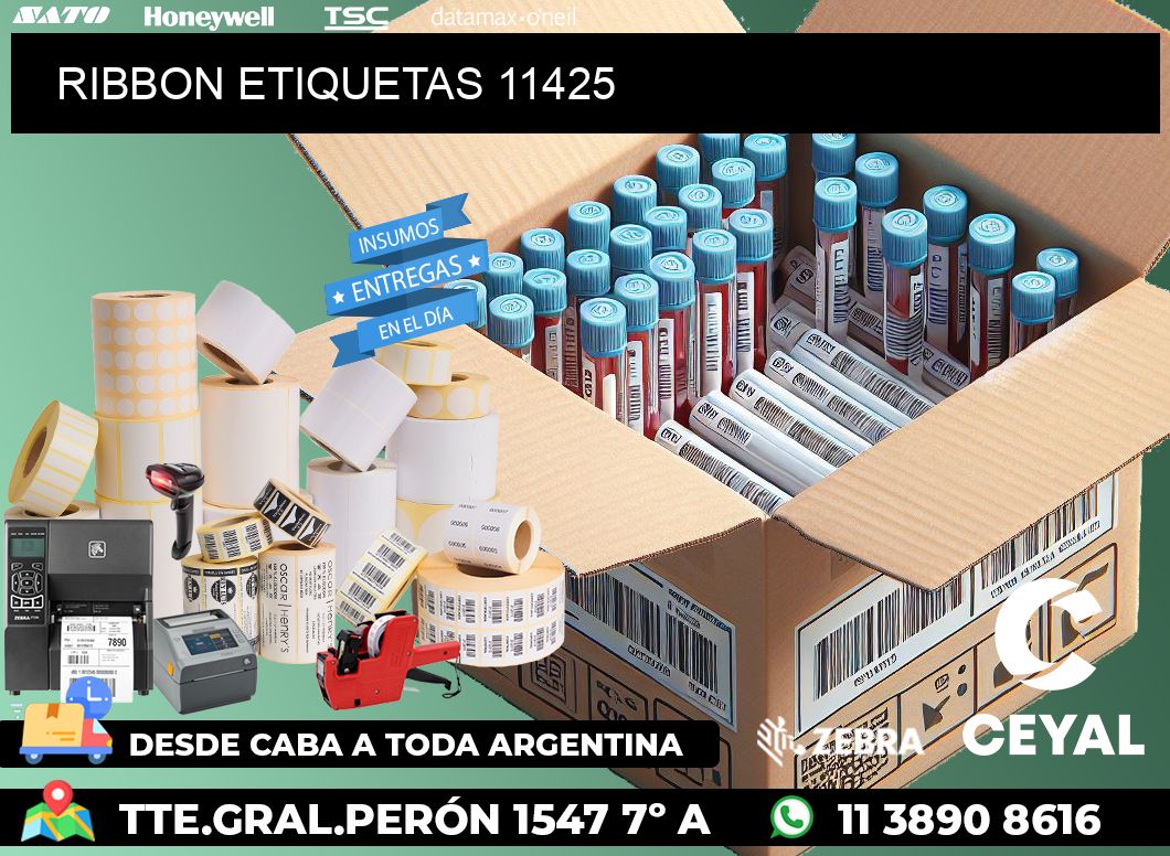 RIBBON ETIQUETAS 11425
