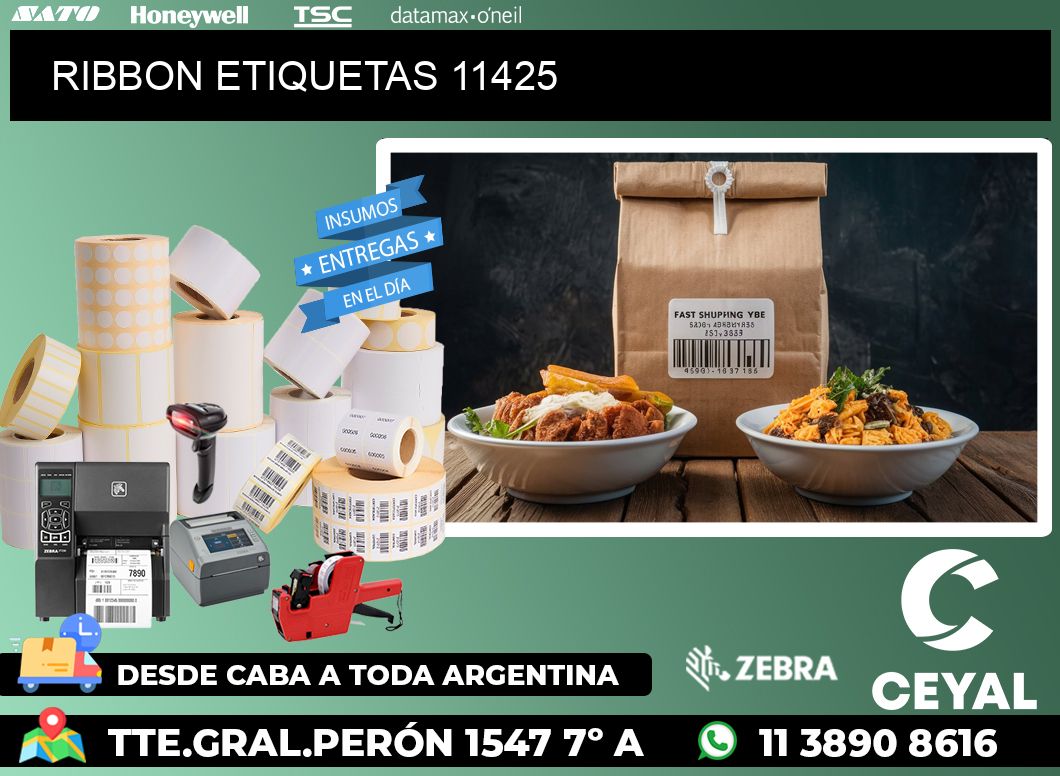 RIBBON ETIQUETAS 11425