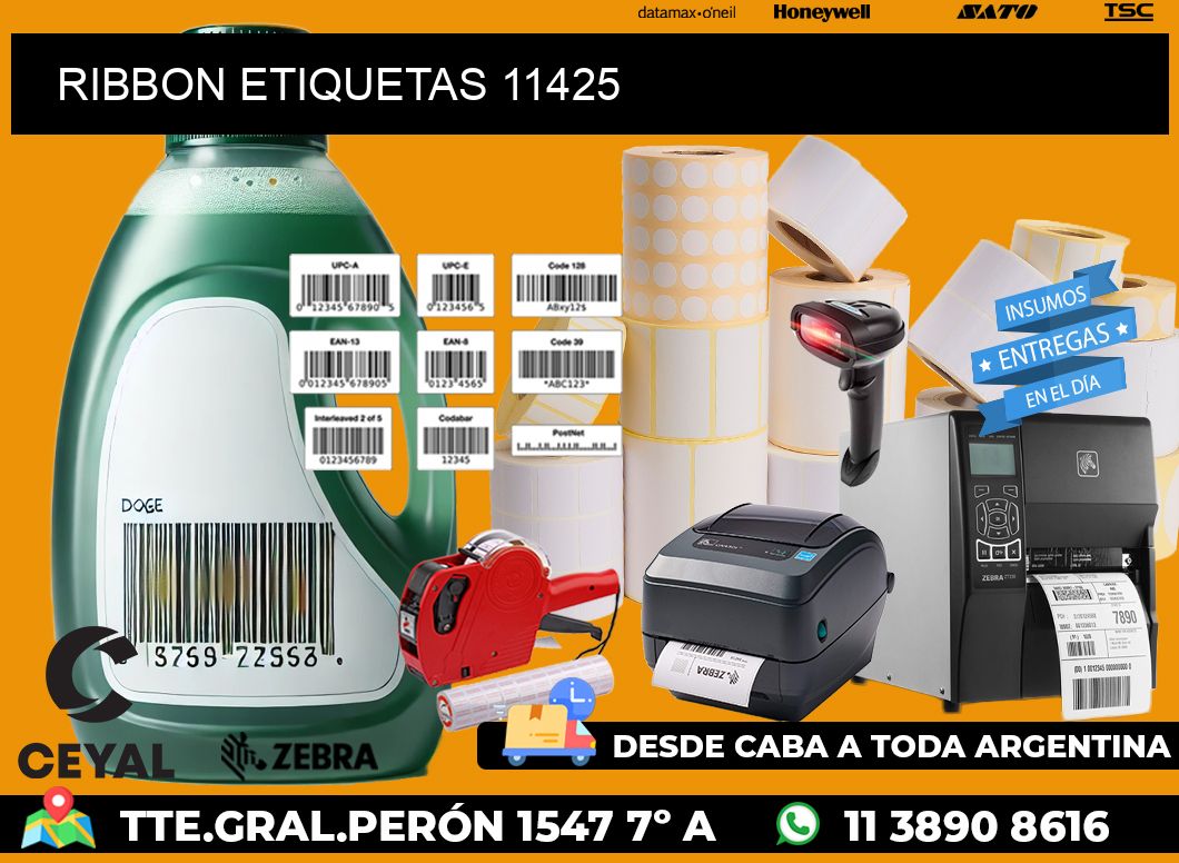 RIBBON ETIQUETAS 11425