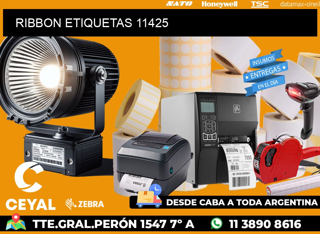 RIBBON ETIQUETAS 11425