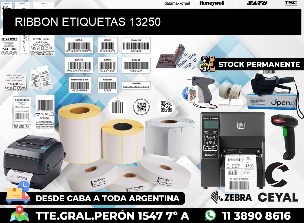 RIBBON ETIQUETAS 13250