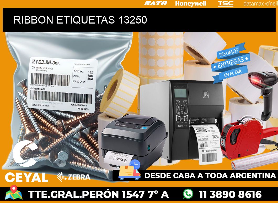 RIBBON ETIQUETAS 13250