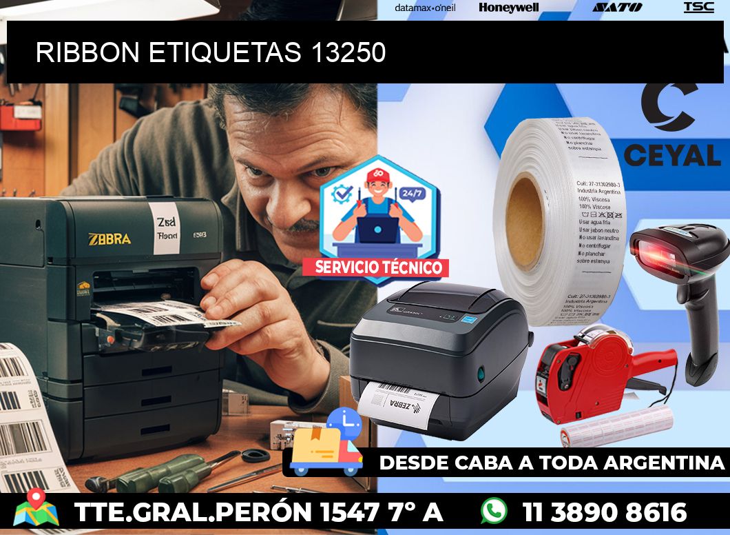 RIBBON ETIQUETAS 13250
