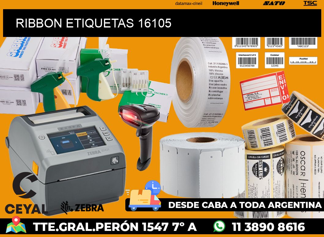 RIBBON ETIQUETAS 16105