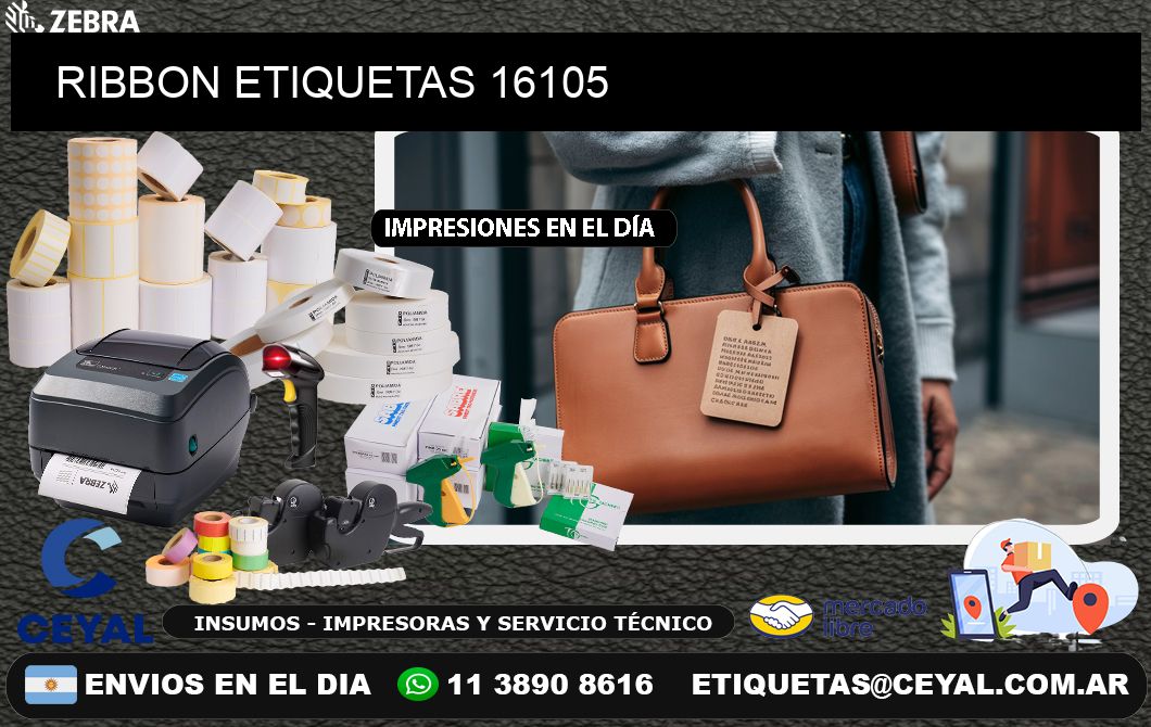 RIBBON ETIQUETAS 16105
