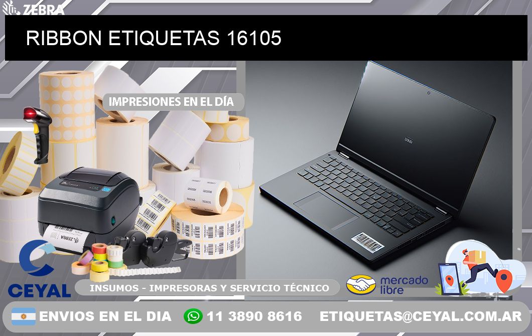 RIBBON ETIQUETAS 16105