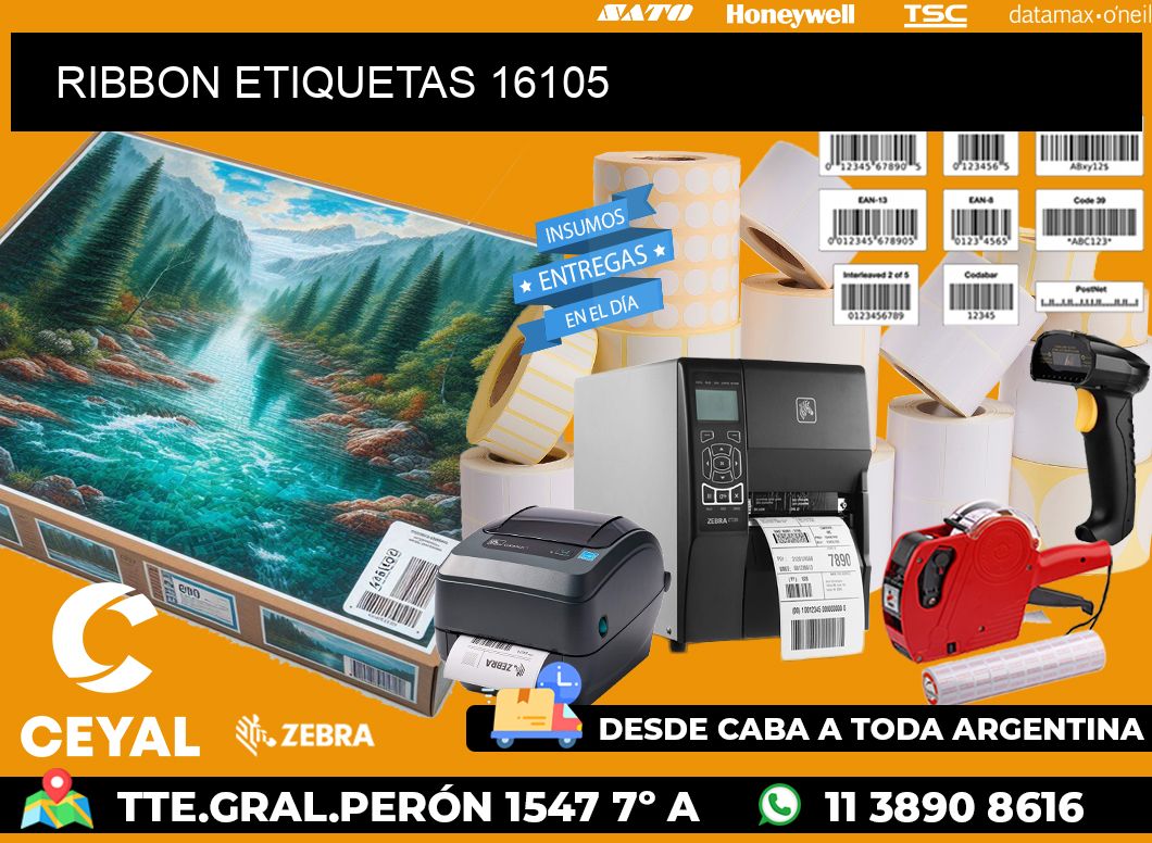 RIBBON ETIQUETAS 16105