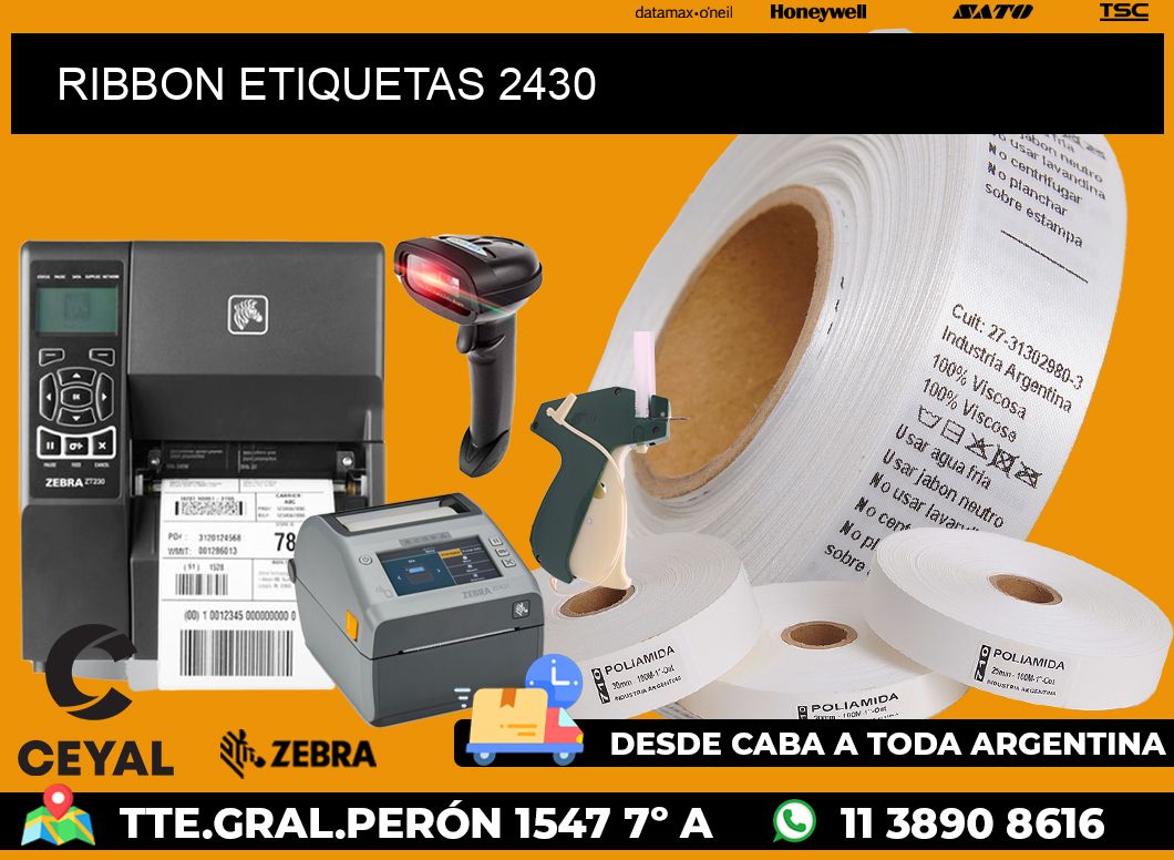 RIBBON ETIQUETAS 2430