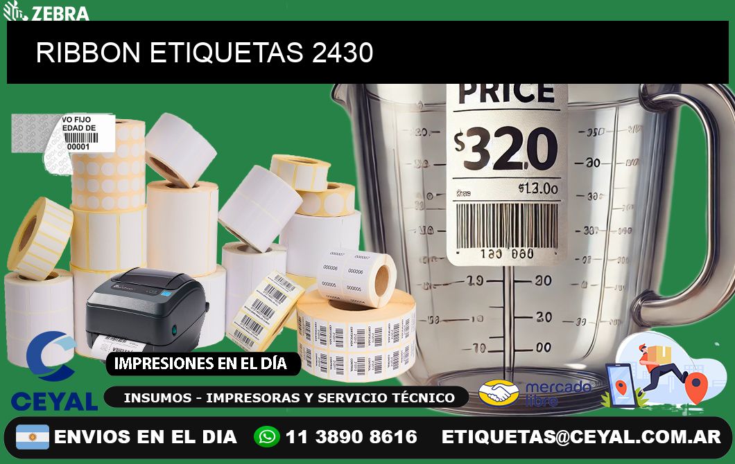 RIBBON ETIQUETAS 2430