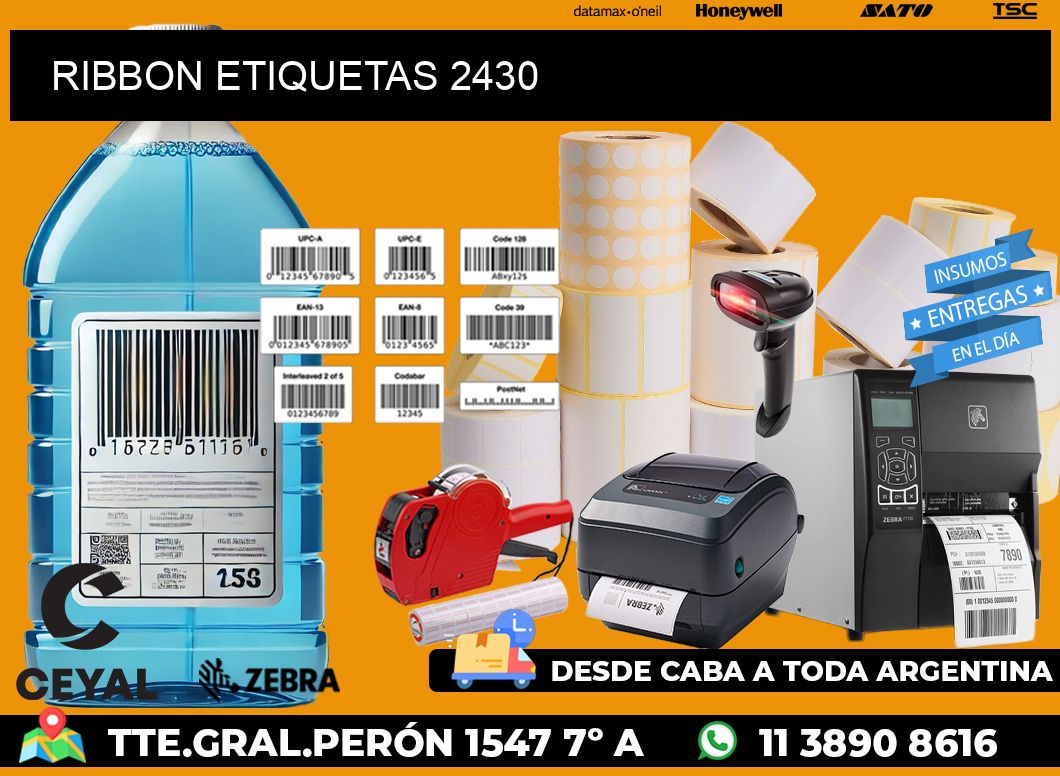 RIBBON ETIQUETAS 2430