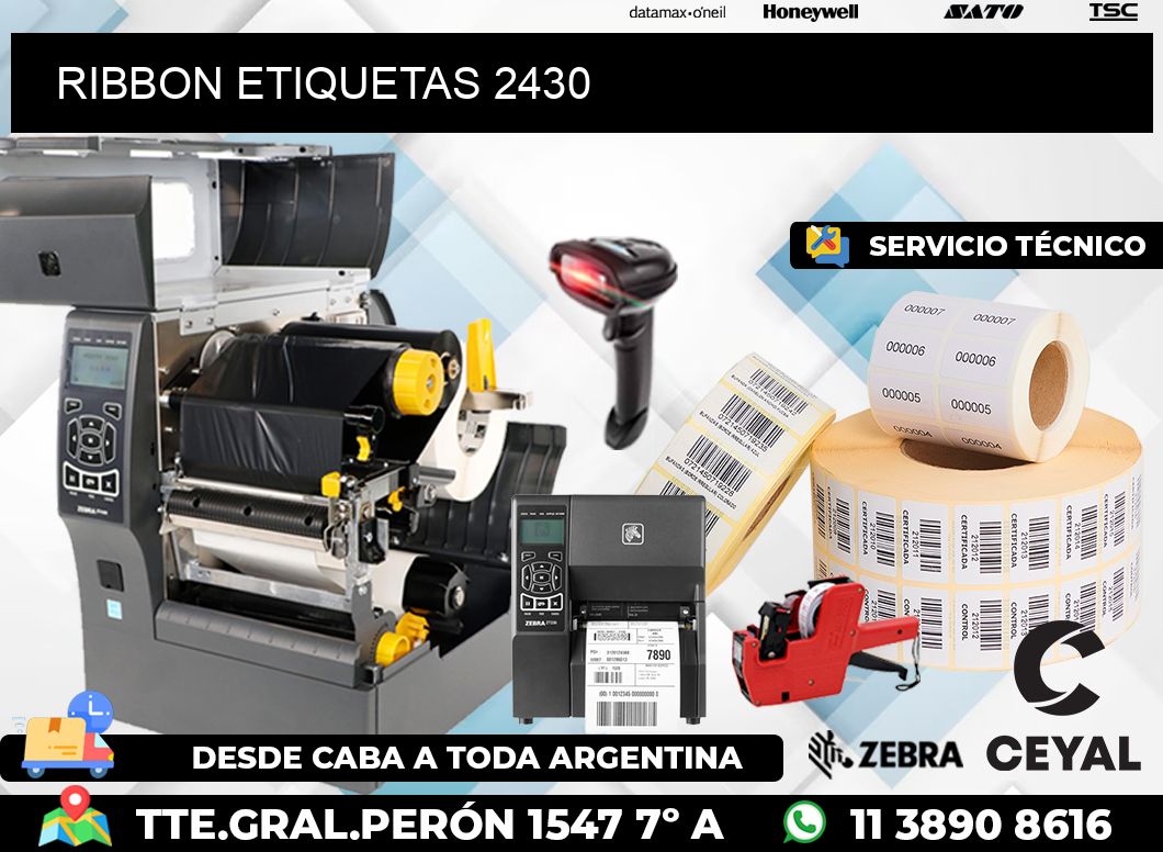 RIBBON ETIQUETAS 2430