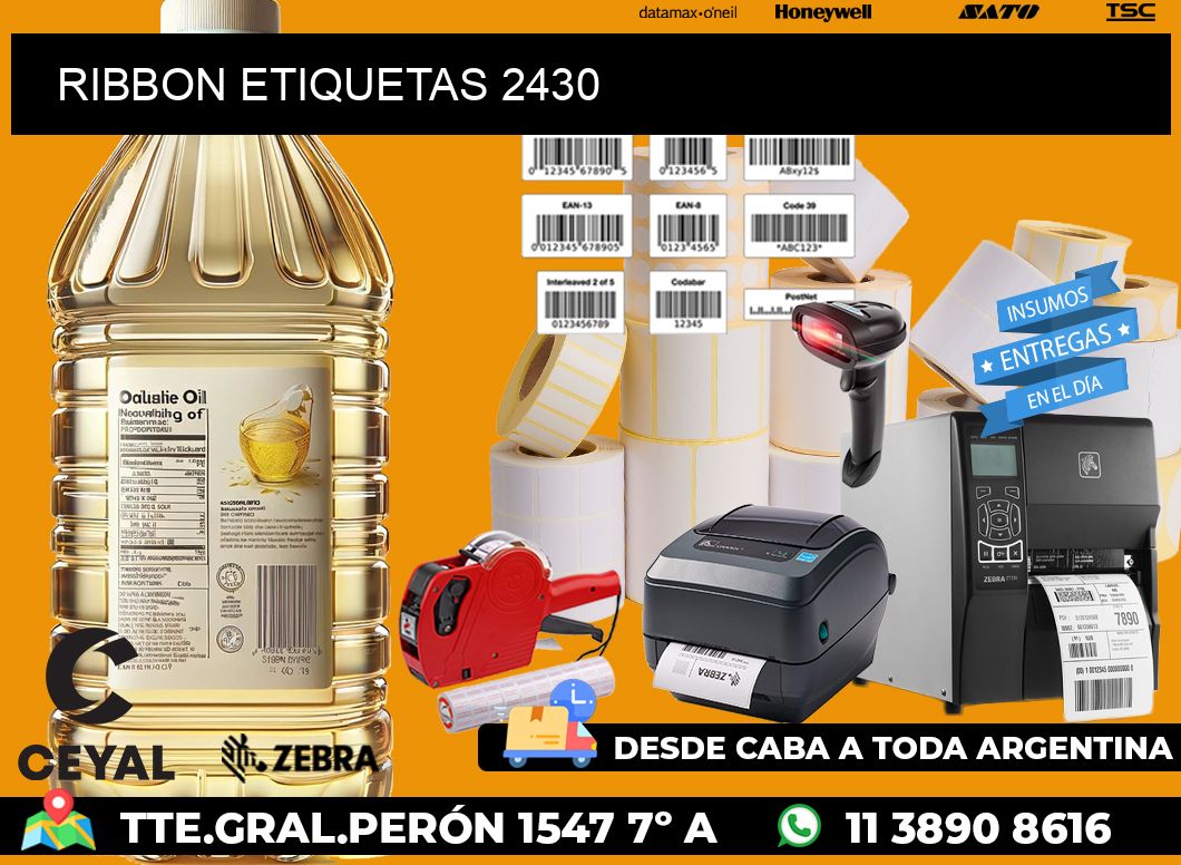 RIBBON ETIQUETAS 2430