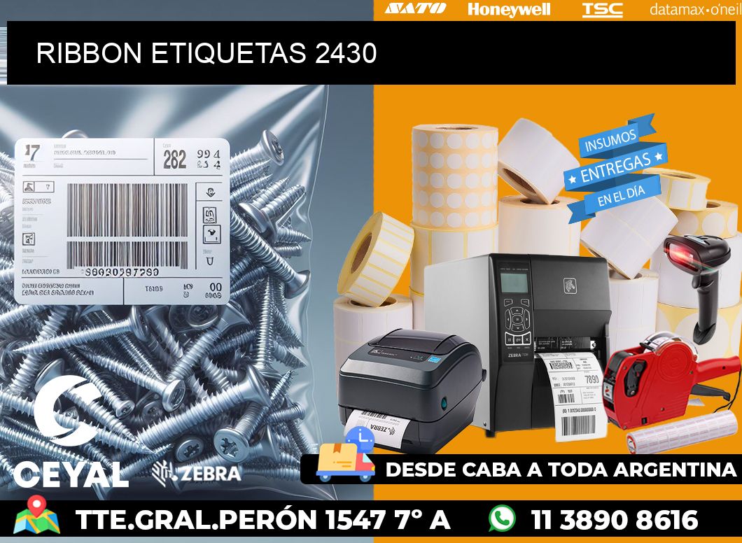 RIBBON ETIQUETAS 2430