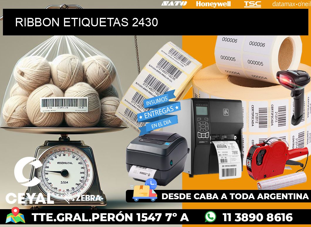 RIBBON ETIQUETAS 2430