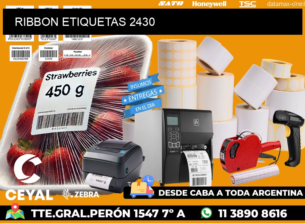 RIBBON ETIQUETAS 2430