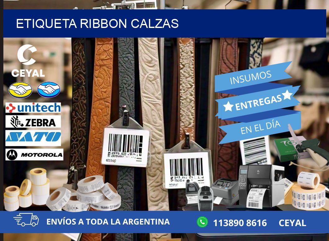 ETIQUETA RIBBON CALZAS