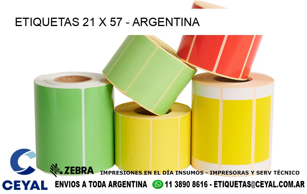 ETIQUETAS 21 x 57 - ARGENTINA