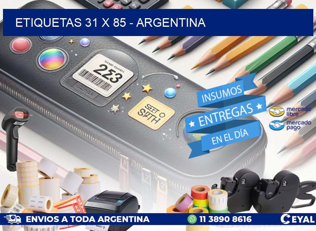 ETIQUETAS 31 x 85 - ARGENTINA