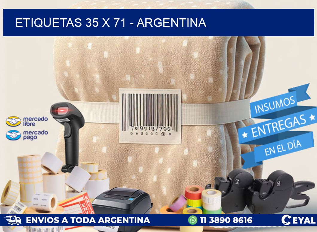 ETIQUETAS 35 x 71 - ARGENTINA