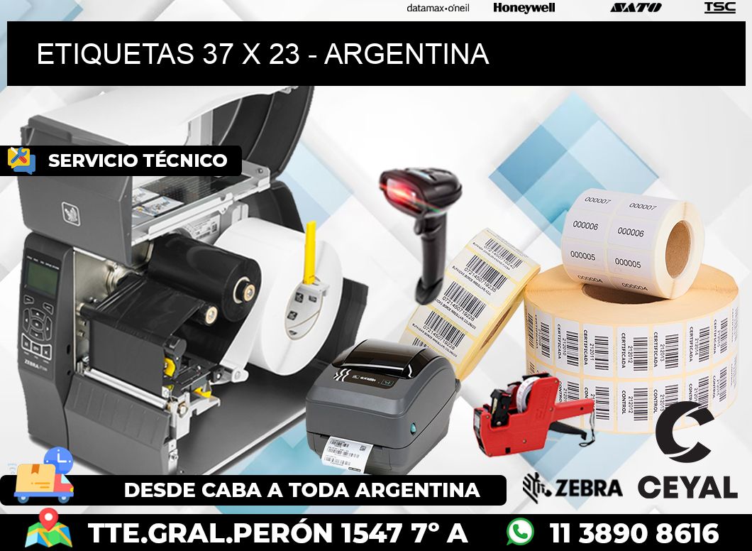 ETIQUETAS 37 x 23 - ARGENTINA