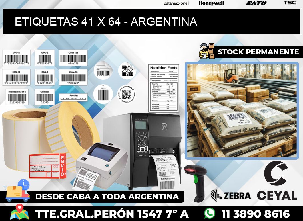 ETIQUETAS 41 x 64 – ARGENTINA