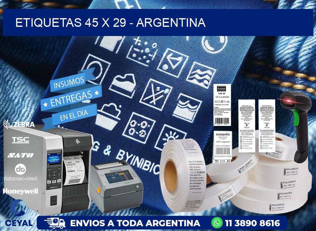 ETIQUETAS 45 x 29 - ARGENTINA