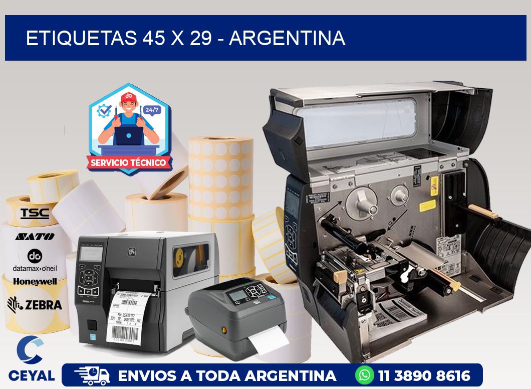 ETIQUETAS 45 x 29 - ARGENTINA