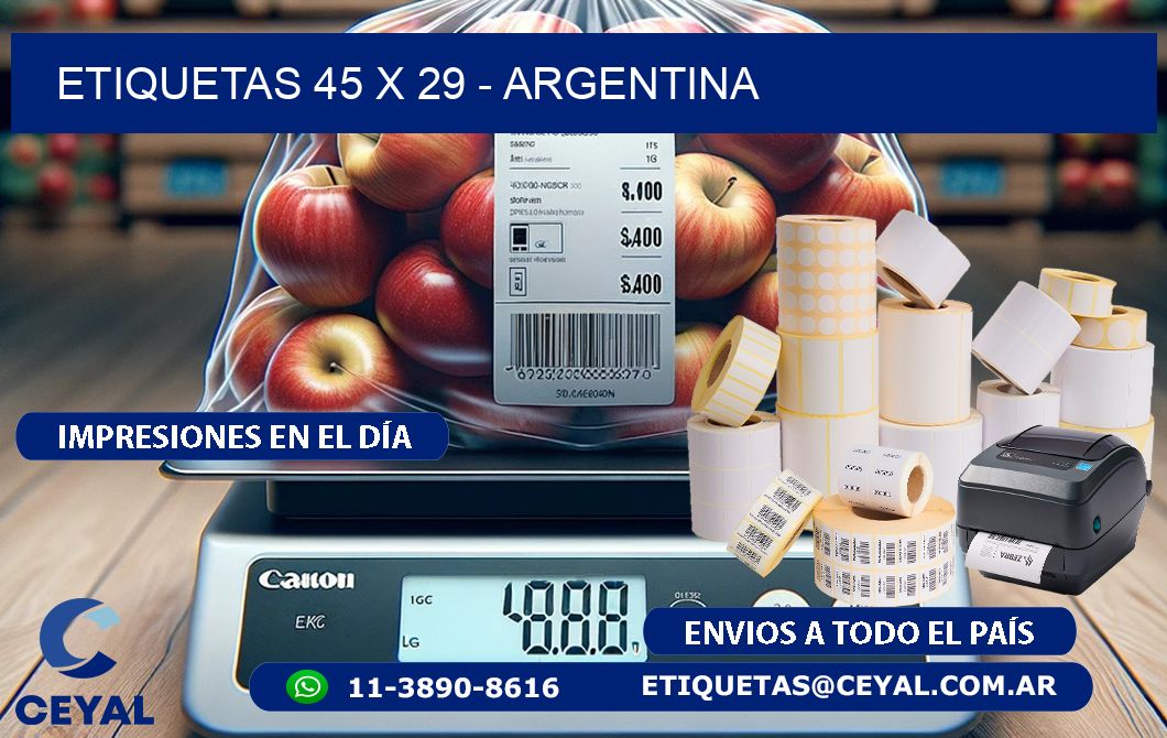 ETIQUETAS 45 x 29 - ARGENTINA