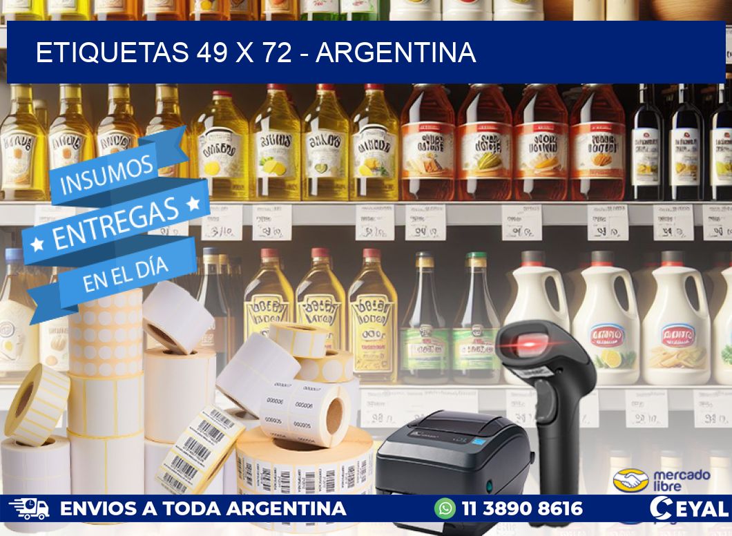 ETIQUETAS 49 x 72 - ARGENTINA