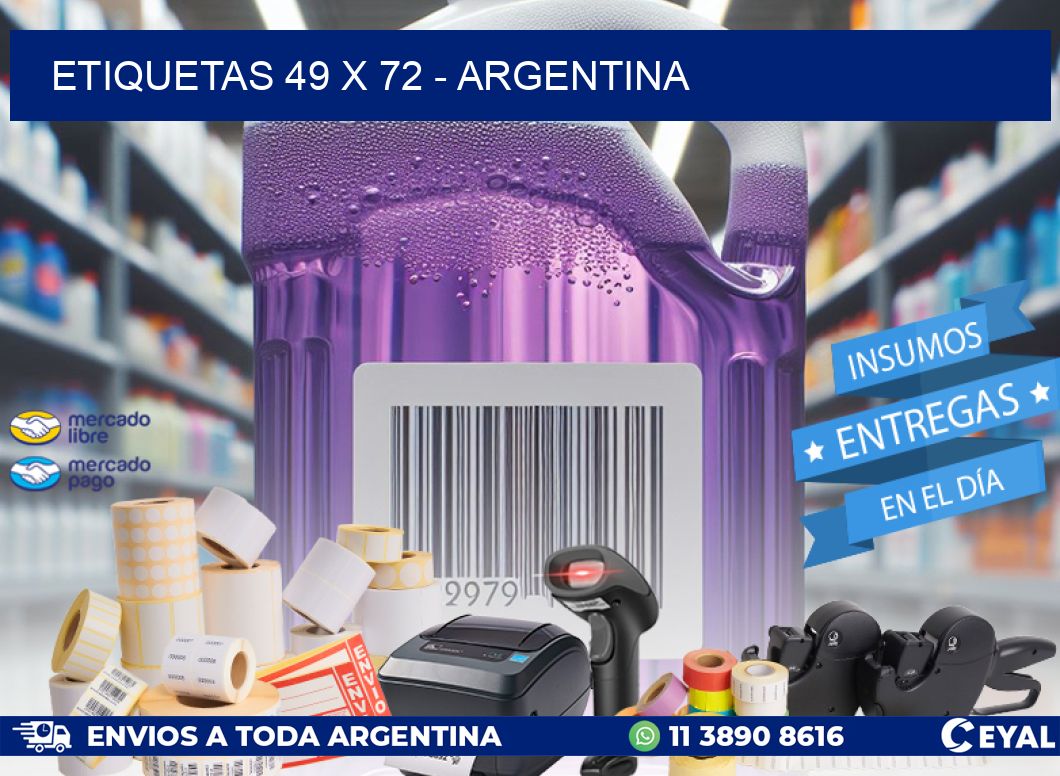 ETIQUETAS 49 x 72 - ARGENTINA