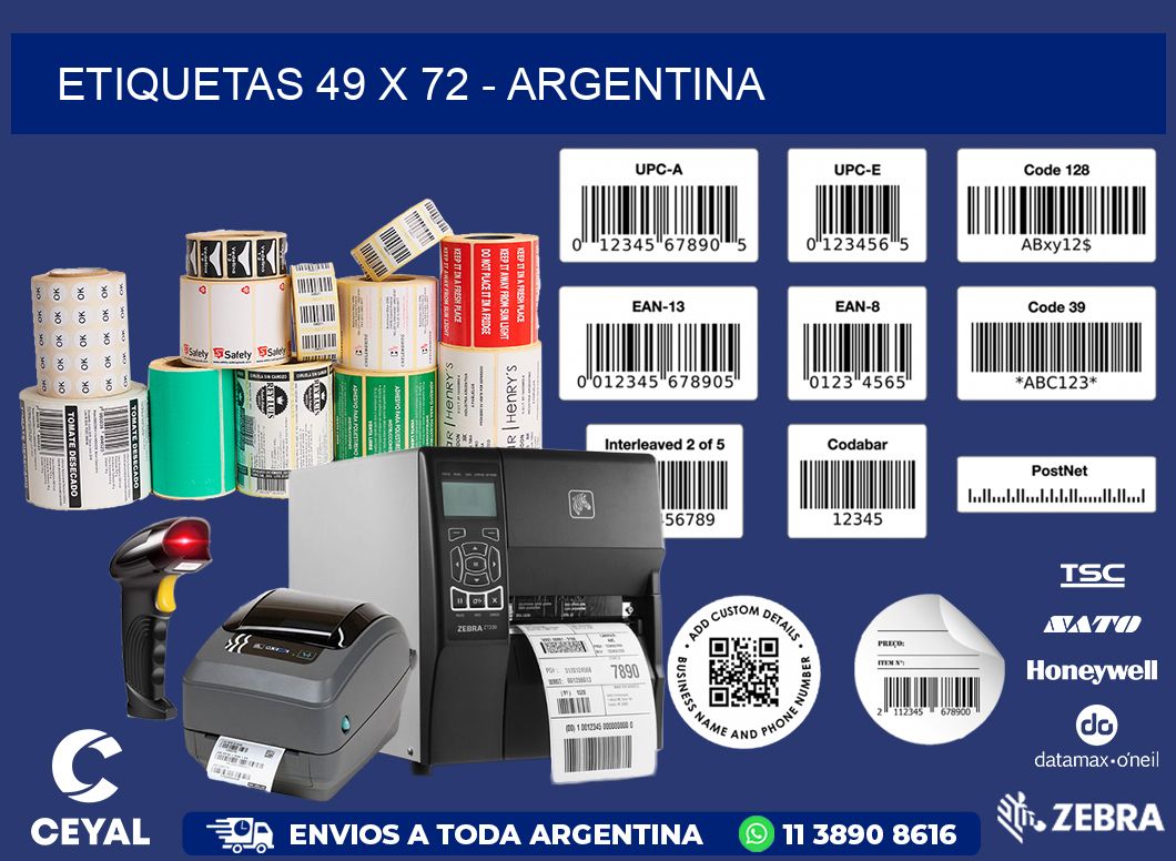 ETIQUETAS 49 x 72 - ARGENTINA