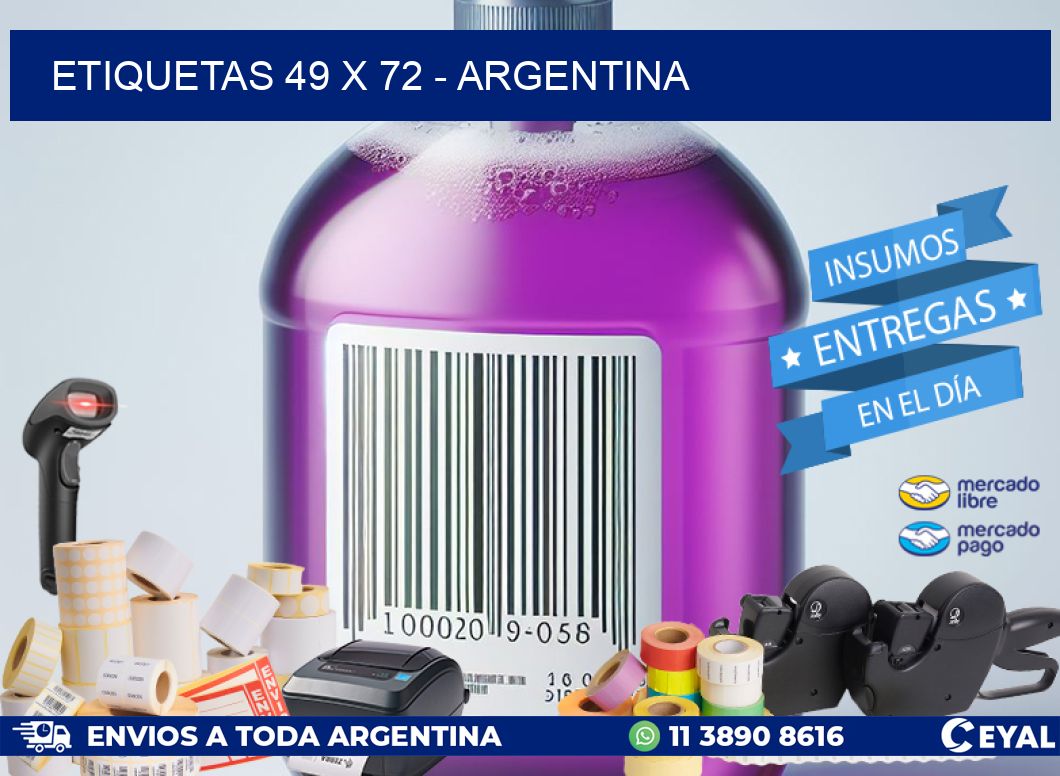 ETIQUETAS 49 x 72 - ARGENTINA