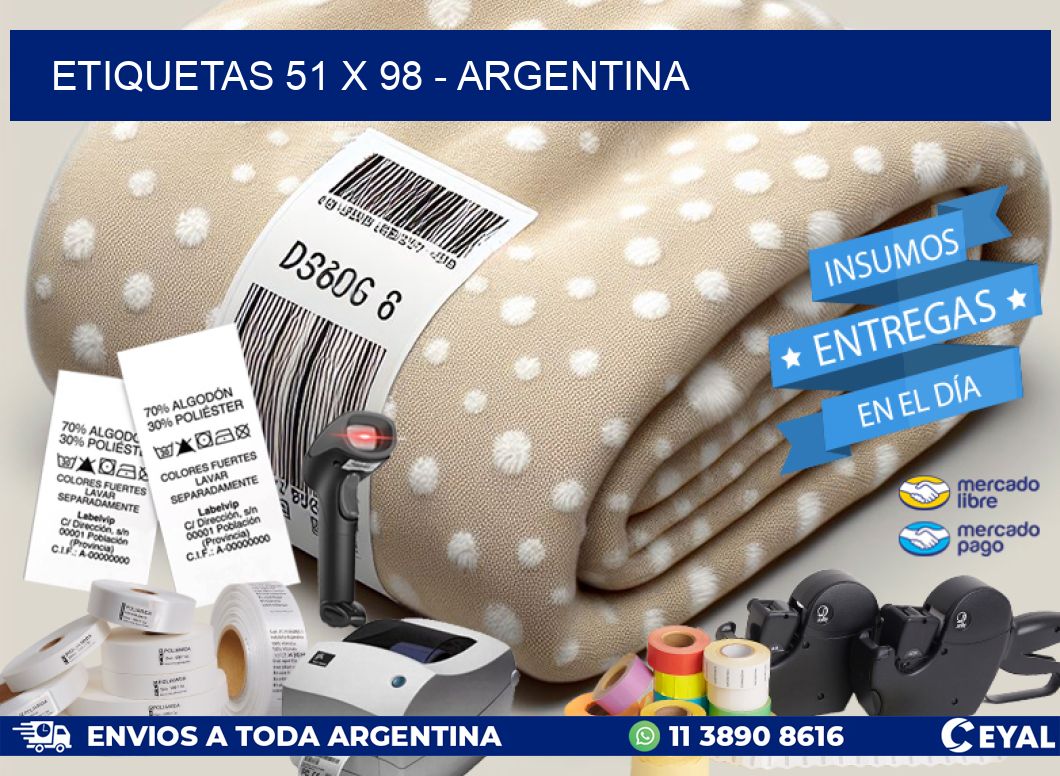 ETIQUETAS 51 x 98 – ARGENTINA