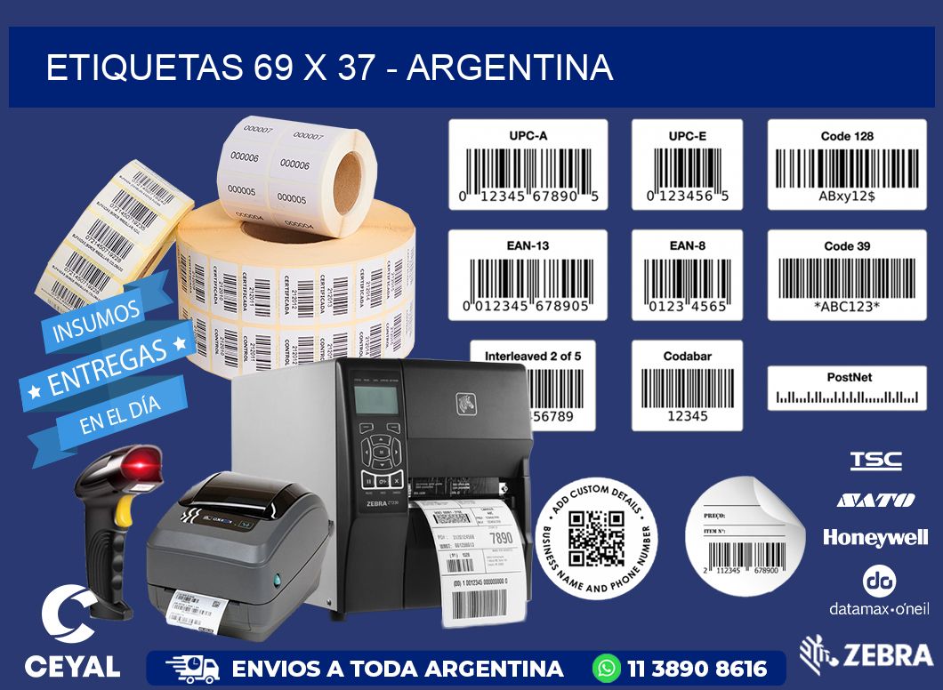 ETIQUETAS 69 x 37 - ARGENTINA