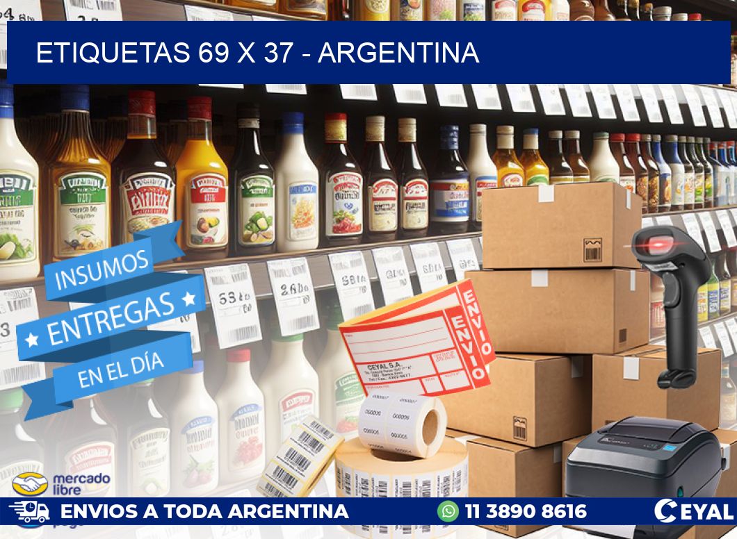 ETIQUETAS 69 x 37 - ARGENTINA