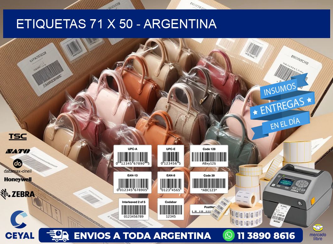 ETIQUETAS 71 x 50 - ARGENTINA