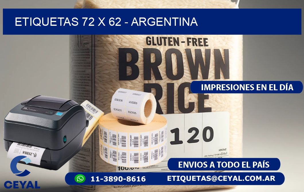 ETIQUETAS 72 x 62 - ARGENTINA