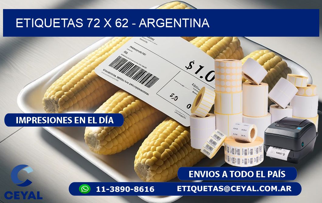 ETIQUETAS 72 x 62 - ARGENTINA