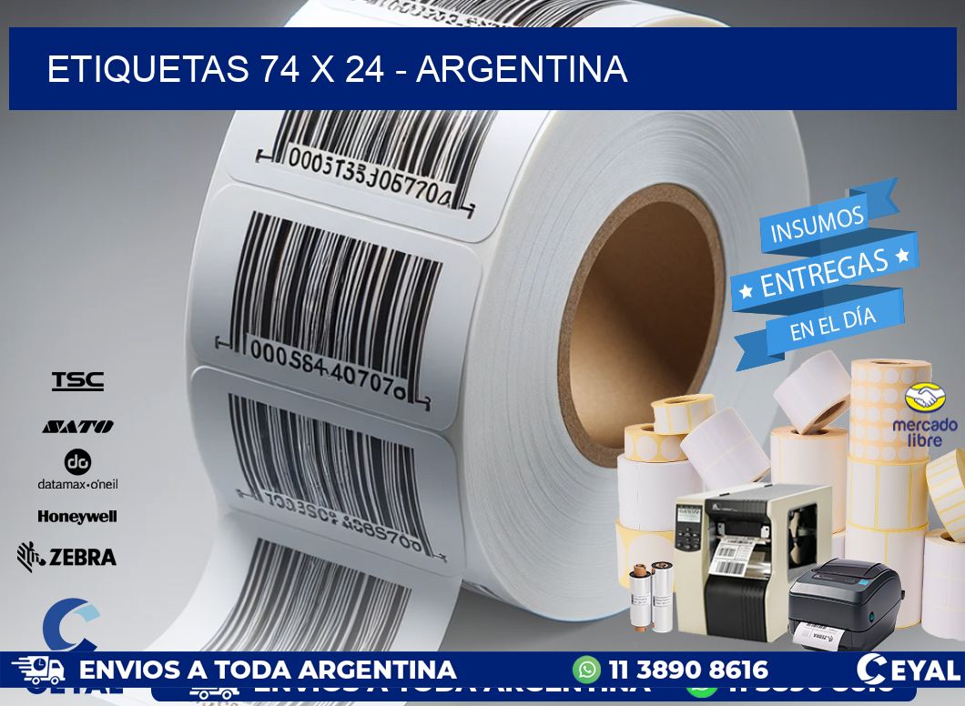 ETIQUETAS 74 x 24 - ARGENTINA