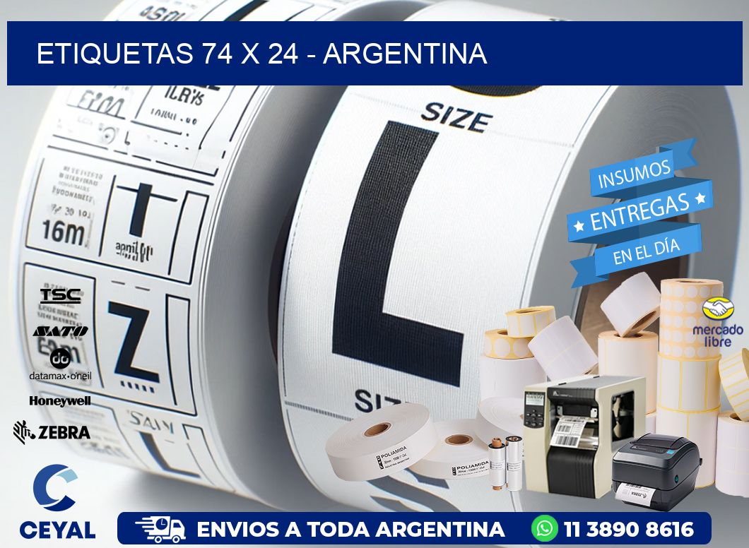 ETIQUETAS 74 x 24 - ARGENTINA