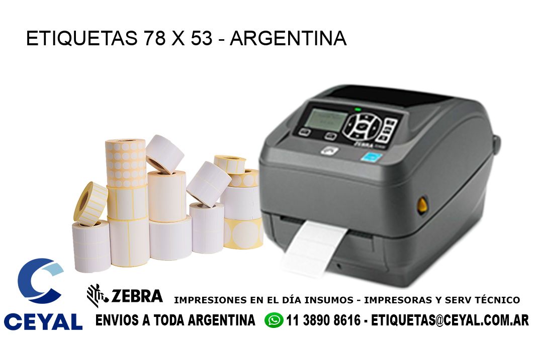 ETIQUETAS 78 x 53 - ARGENTINA