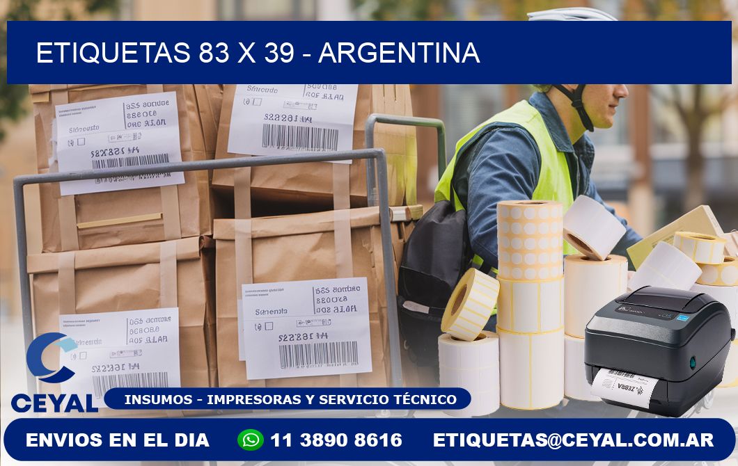 ETIQUETAS 83 x 39 - ARGENTINA